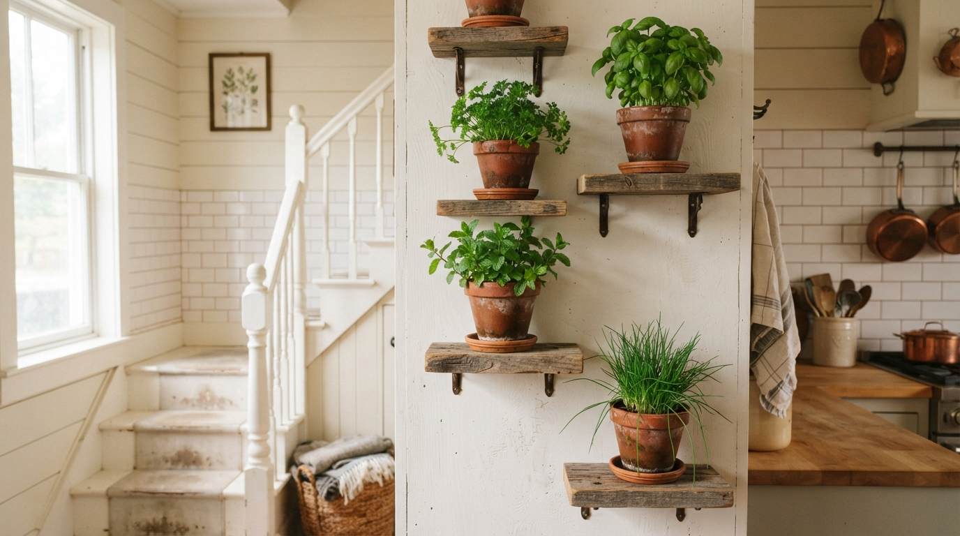 he Stairway Herb Garden
