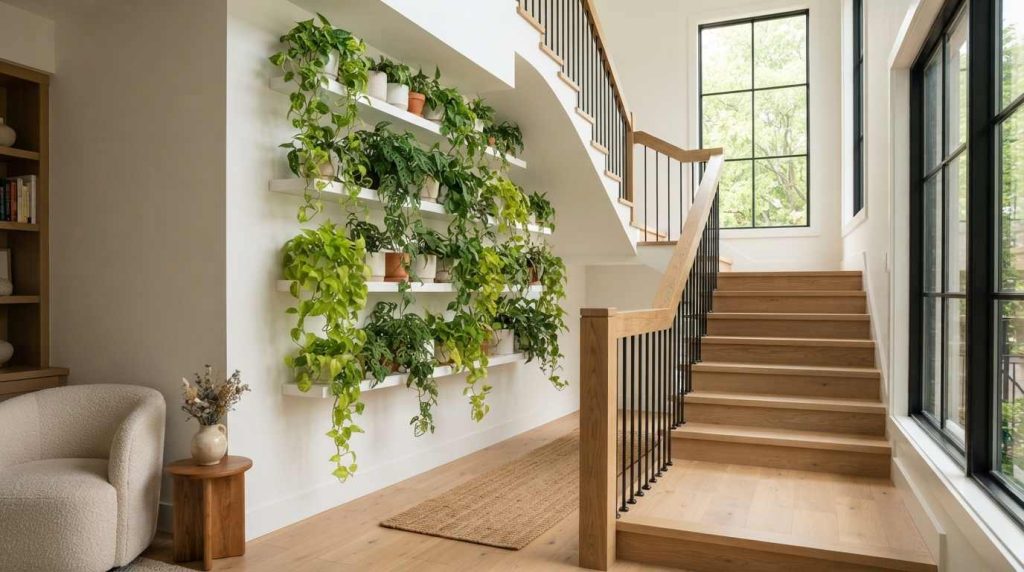 Indoor Staircase Gardens Designs