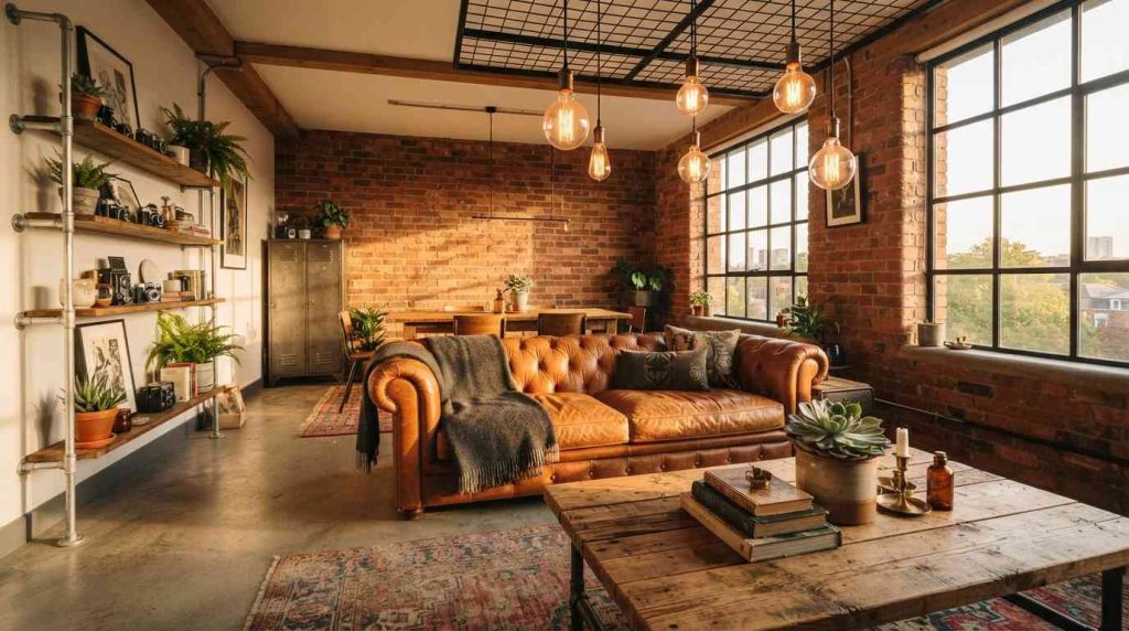 Industrial Living Room Design