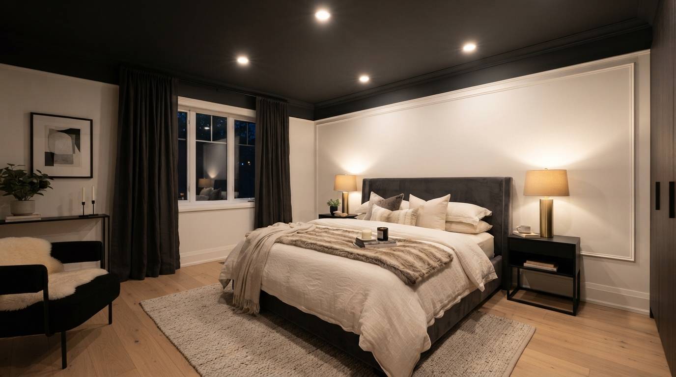 Two-Tone Dark Ceiling 