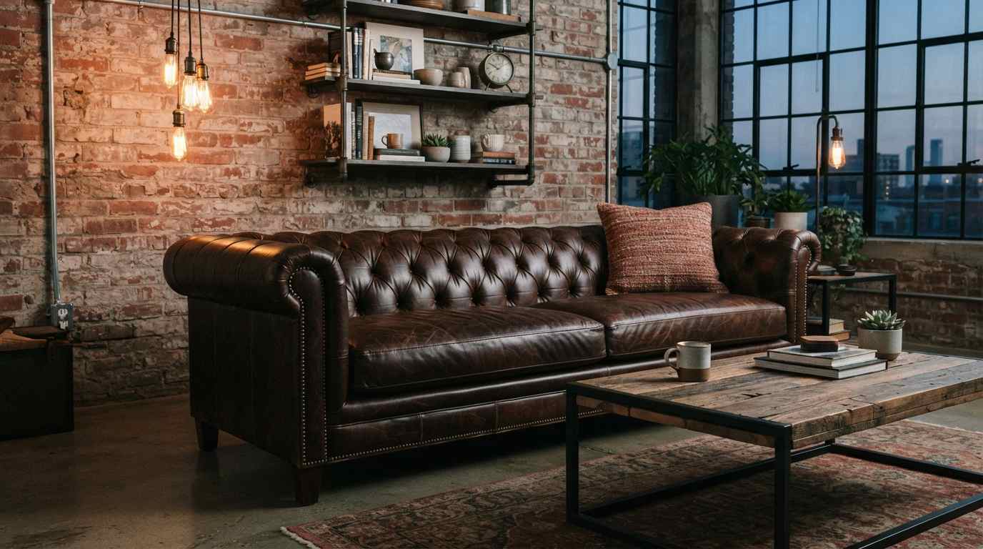 Choose a Leather Sofa in Black,