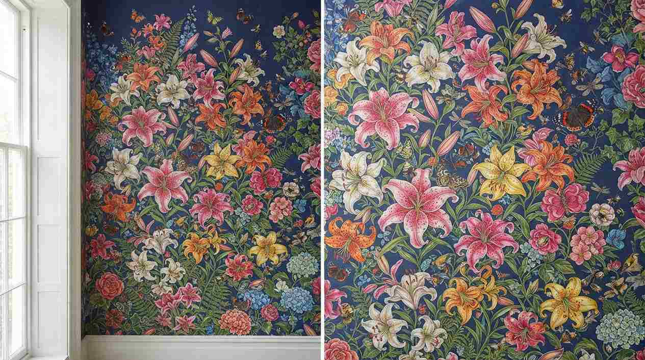 Mixed Lily Garden Scene