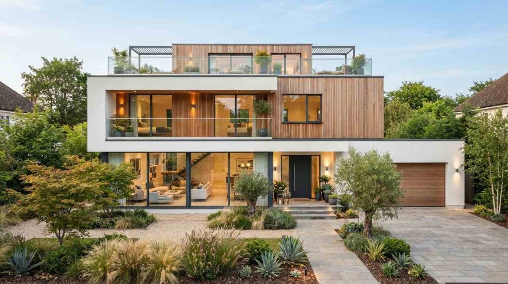 Modern Small to Medium Multi-Storey House