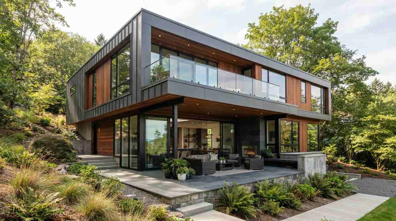 The Cantilevered Second Floor