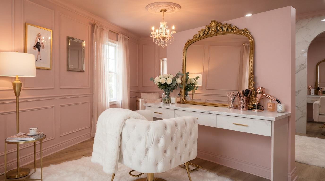 The Blush Pink Glam Salon