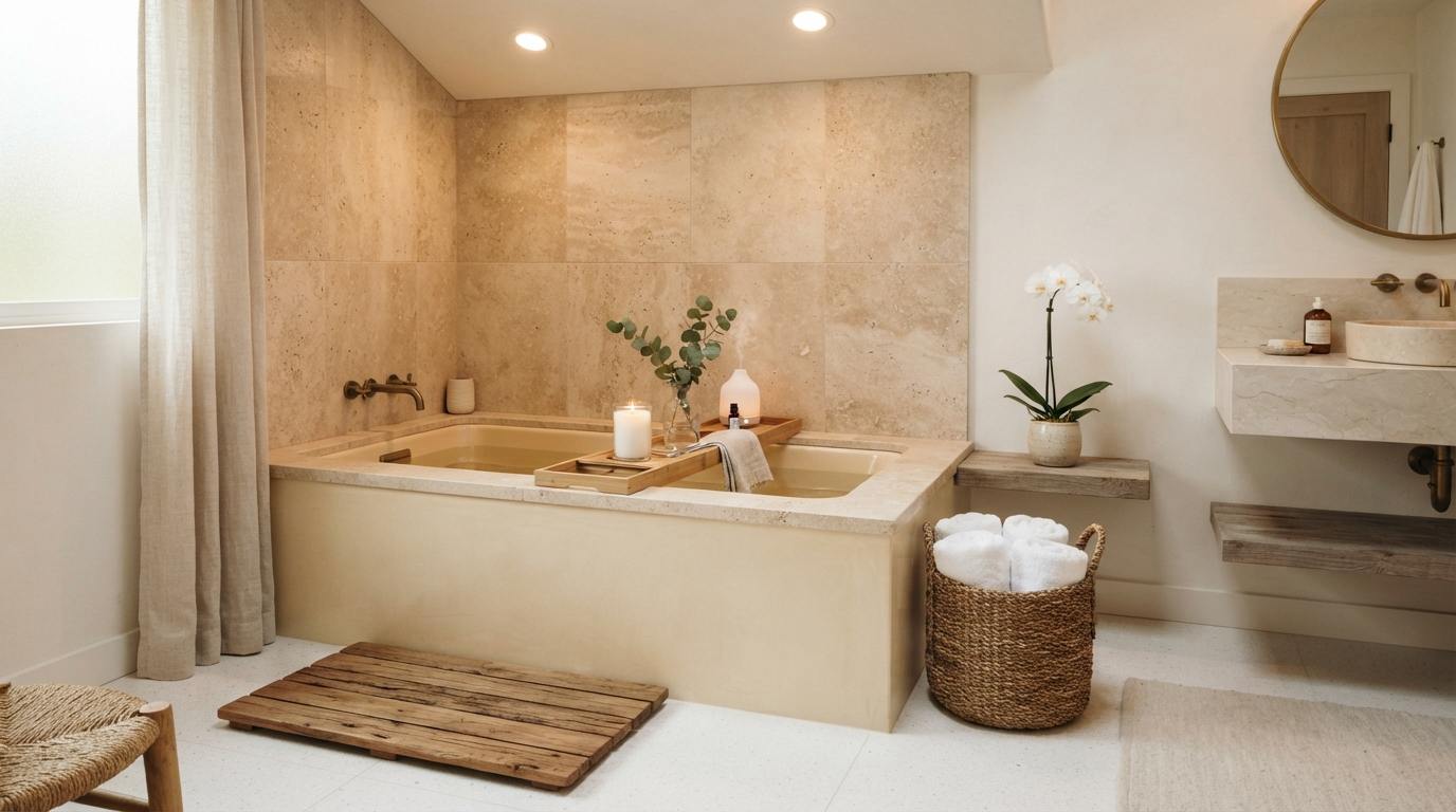 The Spa Bathroom Setup