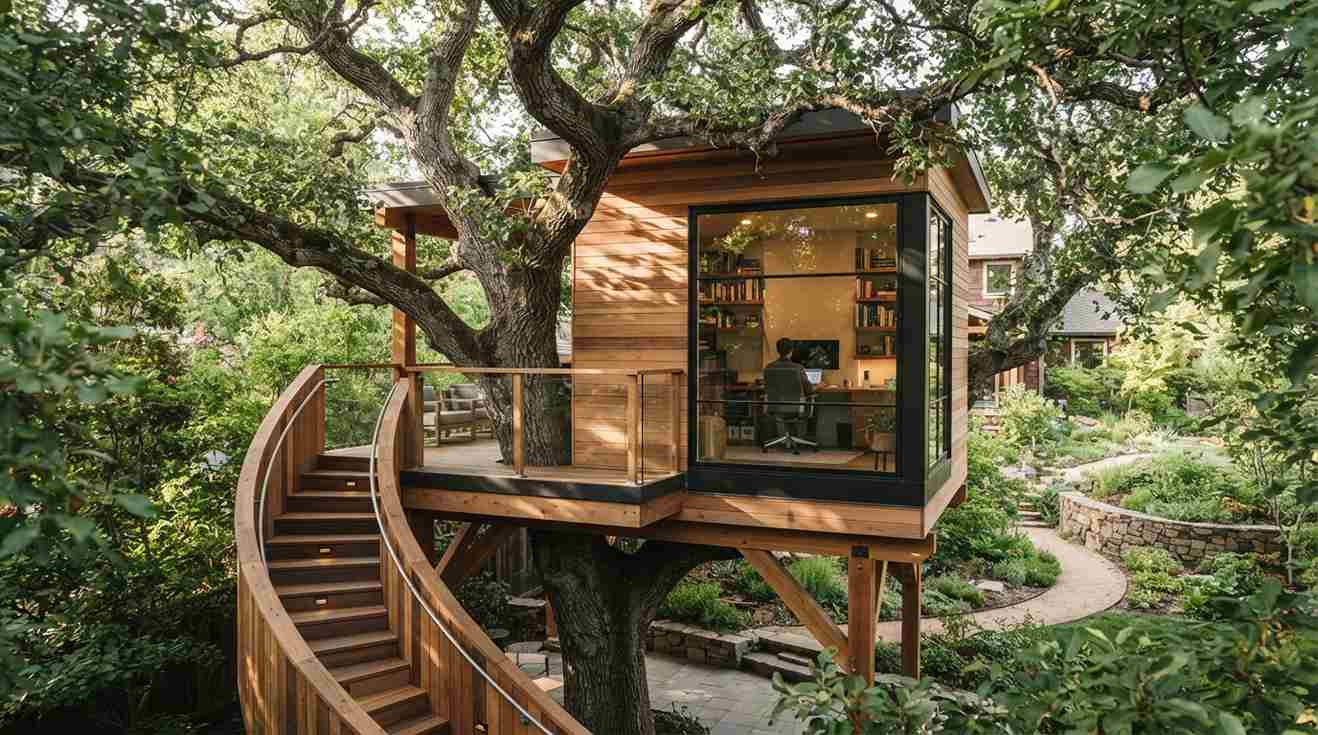  The Elevated Treehouse Office