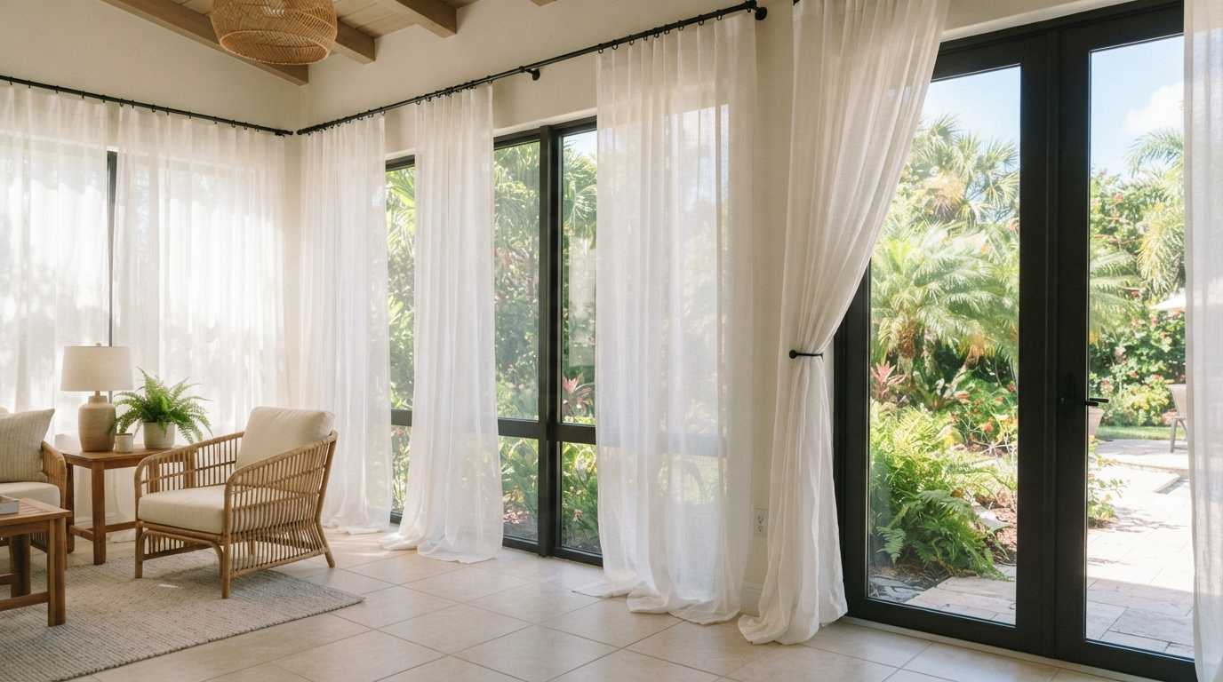 Add Sheer Curtains You Can Actually Close
